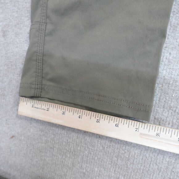 Prana Brion Pants 32 x 32 Green Gray Solid Chino Straight - Picture 4 of 12